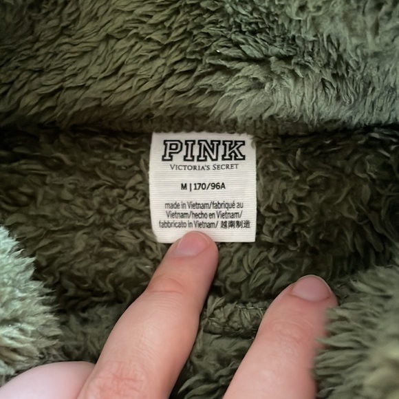 PINK Sherpa Full Zip Up - Picture 2 of 3